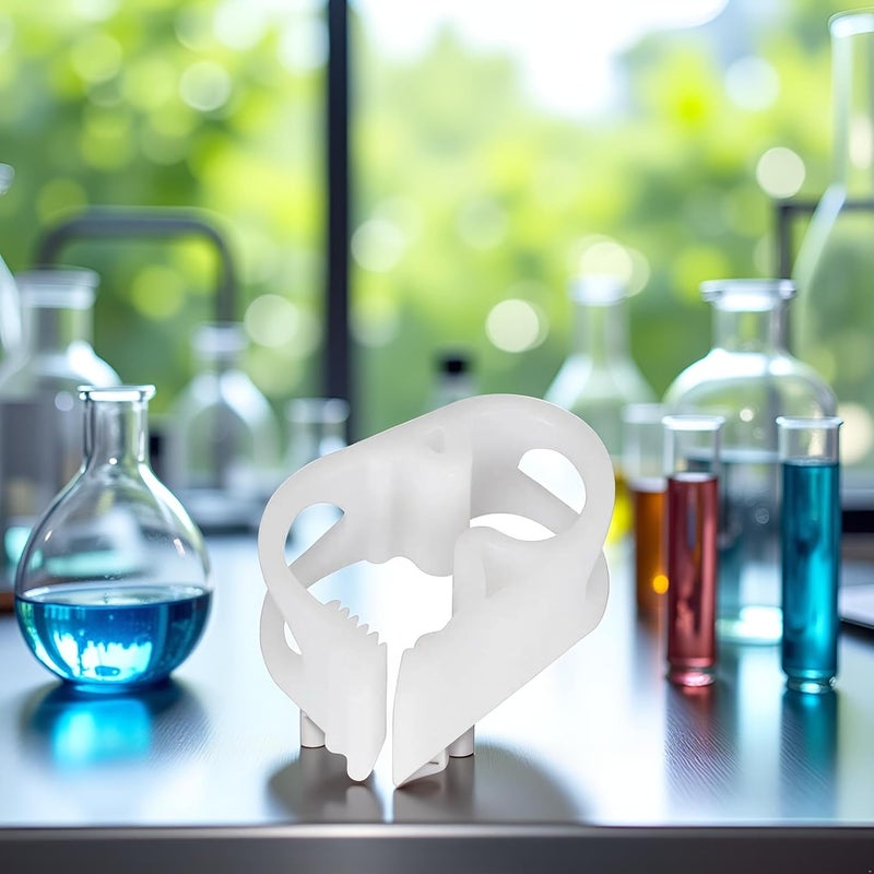 Bwexxt 10Pcs White Plastic Tubing Clamps 1/4" - 1/2" Adjustable Tube Clamp Laboratory Pinch Valve Flow Control Hose Clamp for Beer Bottle and Infusion Bottle Clamps Workholding Devices - Image 2